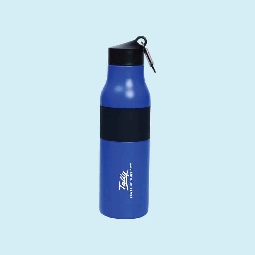 Atom Bottle- Blue With Black- 500ml
